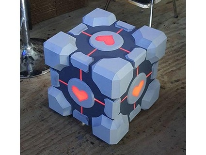 life-sized companion cube pieces alpha-lyr 3d print model - Mito3D