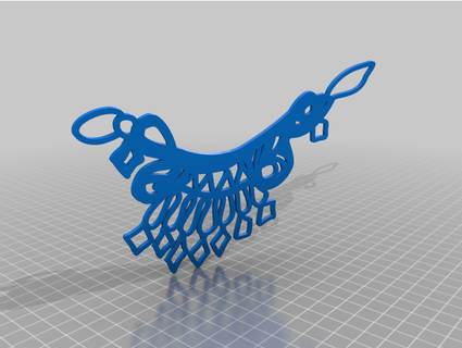 dangle statement necklace thejewelleryjoint 3d print model - Mito3D