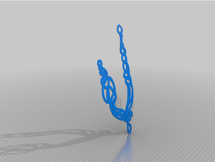 asymmetric swirl necklace thejewelleryjoint 3d print model - Mito3D
