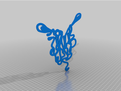 squiggles statement necklace thejewelleryjoint 3d print model - Mito3D
