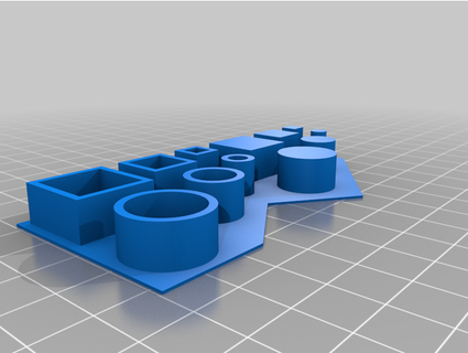 dimensional precisão teste esgota 3d print model - Mito3D