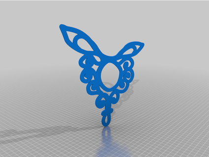 rabbit ears necklace thejewelleryjoint 3d print model - Mito3D