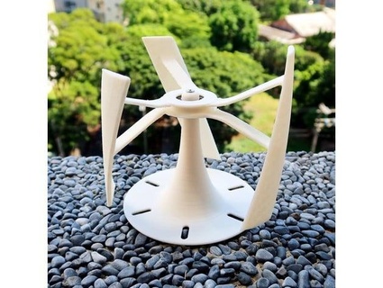 vertical axis wind turbine model coffreedom official 3d print model - Mito3D