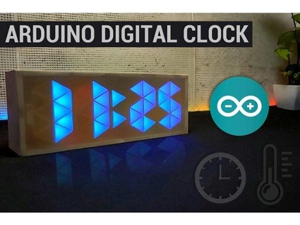 fancy digital clock using neo pixel arduino circuitdigest 3d print model - Mito3D