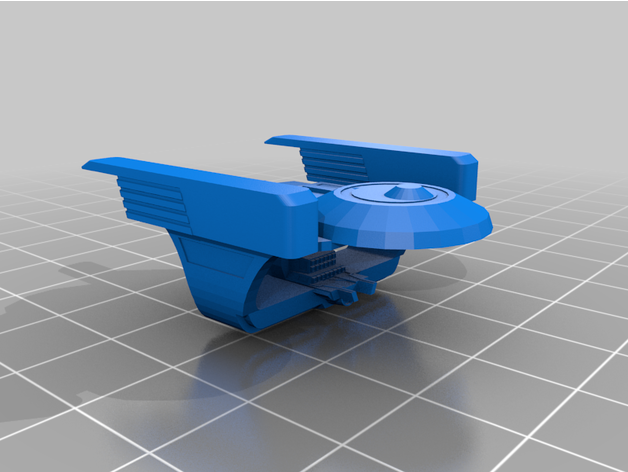 star trek tud-era asmodeus-class corvette tecarr 3D print model - Mito3D