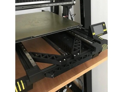 anycubic Quirón frente soportes lineal rieles loza 3d print model - Mito3D