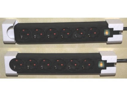 brennenstuhl ecoline power strip holder curiositus 3d print model - Mito3D