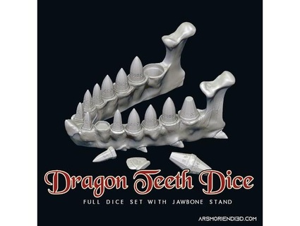 dragon teeth dice set arsmoriendi3d 3d print model - Mito3D