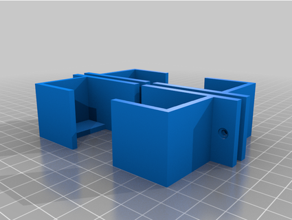 dikey mini duvar binmek netgear gs110mx değiştirmek kesim ustası 3d print model - Mito3D