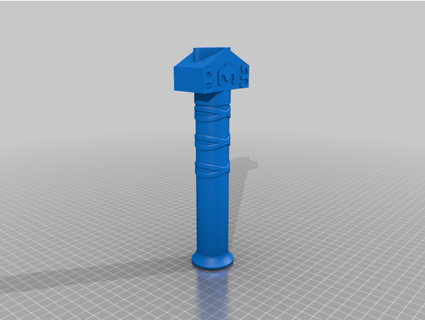 sokka's space sword fits 1 2 pvc pipe rookieofrandomness 3d print model - Mito3D
