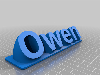 Owen tabela kpete1 3d print model - Mito3D