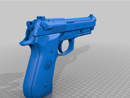 us Beretta m9a1 travail pièces pistolet soutenir méduse arsenal 3d print model - Mito3D
