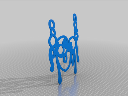 bobble balançar declaração pescoço peça joalheria 3d print model - Mito3D