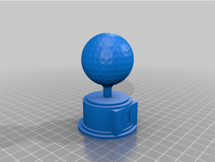 golf trophy leimapapa 3d print model - Mito3D