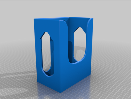 nitril eldiven Kutu Kulp destek duvar binmek kozdalga 3d print model - Mito3D
