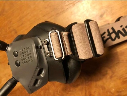 dji pfv goggle strap adapter v2 jacklenders 3d print model - Mito3D