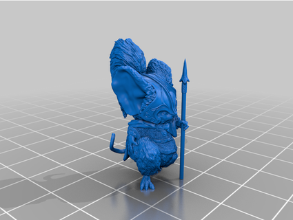 ratón Guardia inspirado Caballero elvidrio 3d print model - Mito3D