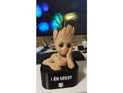 parlant Groot pot plante snoothdogg 3d print model - Mito3D