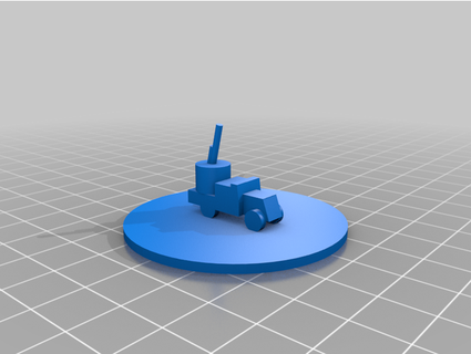 tela Aquile blu max pesante anti aeromobili gettone 3d print model - Mito3D