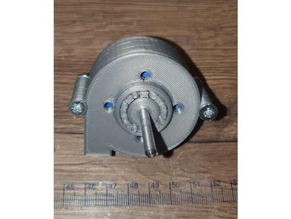 tesla turbine simple & working v 20 lst7655 3d print model - Mito3D