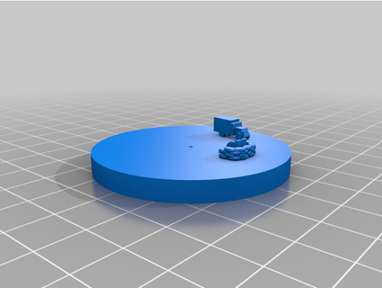 tela Aquile blu max Palloncino base 3d print model - Mito3D
