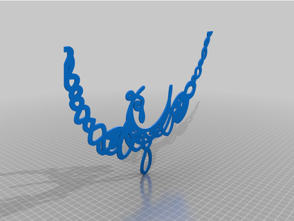 crescent moon necklace thejewelleryjoint 3d print model - Mito3D