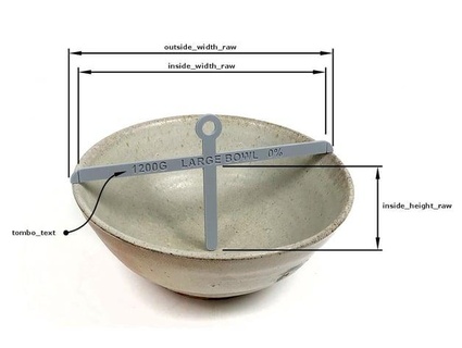 customizable pottery wheel throwing jig aka tombo stick shrinkage calulator mst8k 3d print model - Mito3D