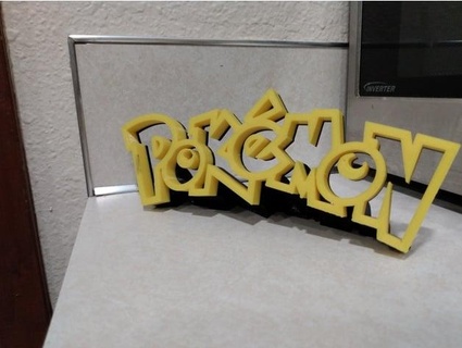 Pokémon Logo Stand Bradicai 3d print model - Mito3D