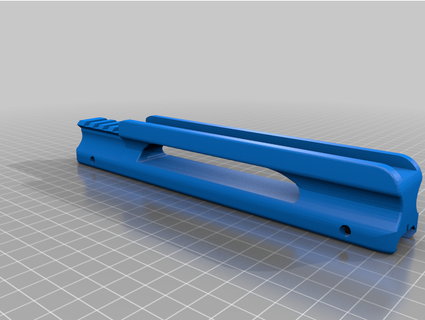 sg22 shortened carry handle picatinny rail polymertoad 3d print model - Mito3D
