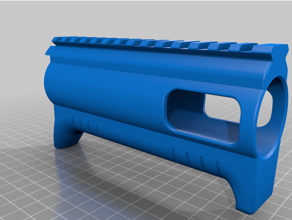 sg22 extended handguard polymertoad 3d print model - Mito3D