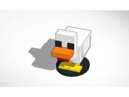 Minecraft poulet Udir 3d print model - Mito3D
