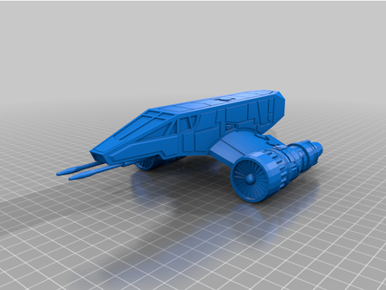 spaceship td-20 class shuttle thedude21 3d print model - Mito3D