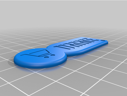 shopping cart coin lockpick - einkaufswagen chip dietrich shaktimaan 3d print model - Mito3D