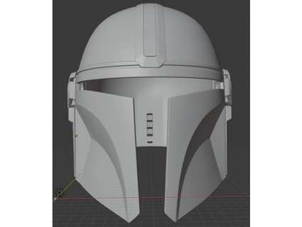 mandaloriano capacete tela preciso welldone1 3d print model - Mito3D