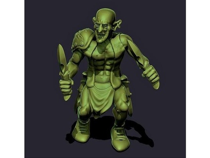 duende asesino zuecos clanky 3d print model - Mito3D