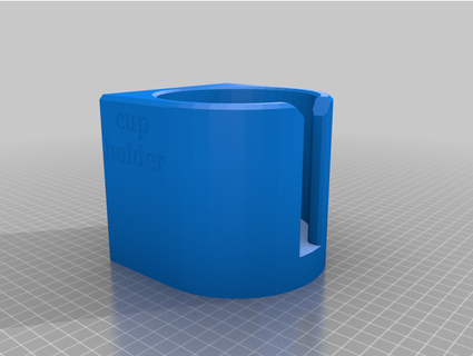 wall mounted cup holder happytrigger42 3d print model - Mito3D