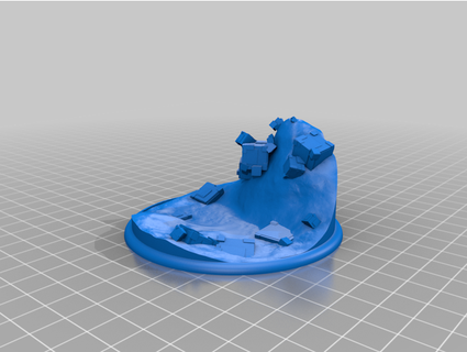 florit temel paketlemek Sanat porsuğu 3d print model - Mito3D