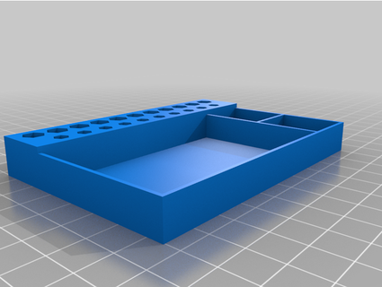hexadécimal bit titulaire soutien plateau vodzurk 3d print model - Mito3D