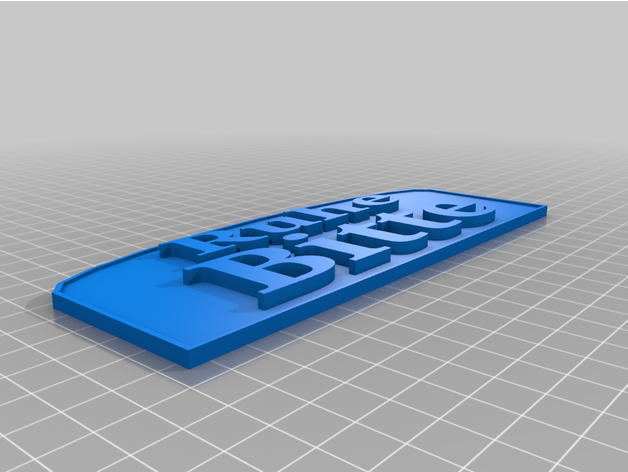 schild ruhe Bitte Dirksbastelbude 3D print model - Mito3D