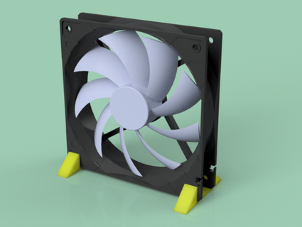 case fan feet dantech 3d print model - Mito3D