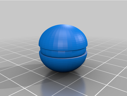 pokeball davewave26 3d print model - Mito3D