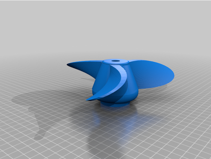 suzuki outboard 4hp propeller naturfagslaereren 3d print model - Mito3D