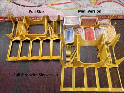 ticket ride card tray organizer - barebones large cards mrtasselhof 3d print model - Mito3D