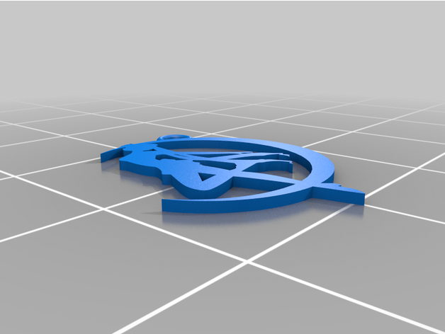 sailor moon silhouette keychain inficiopalma 3D print model - Mito3D