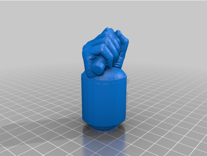 fridge magnet fist paul-ny 3d print model - Mito3D