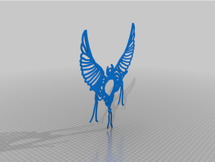 winged collar thejewelleryjoint 3d print model - Mito3D