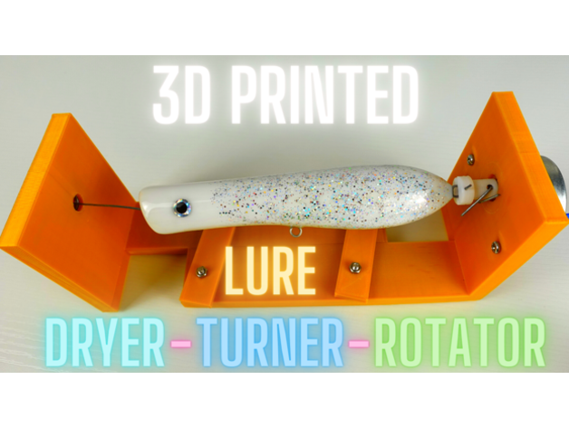 3d printed lure turner dryer rotator 3dprintedangler 3D print model - Mito3D