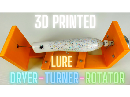 3d printed lure turner dryer rotator 3dprintedangler 3d print model - Mito3D