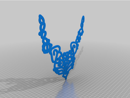 macrame style statement necklace thejewelleryjoint 3d print model - Mito3D