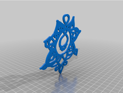 Mandala Blume Anhänger thejewelryjoint 3d print model - Mito3D
